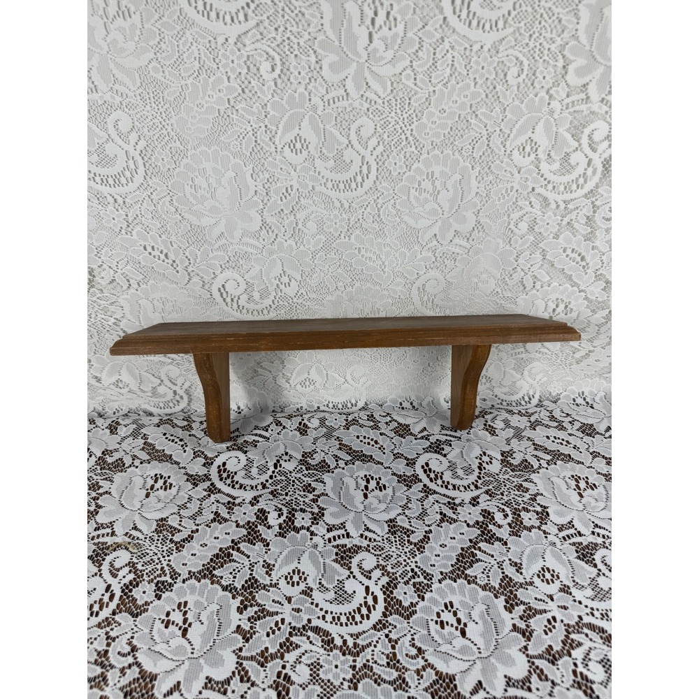 Vintage Style Wooden Wall Floating Shelf Brown Corbel Support Gallery Wall